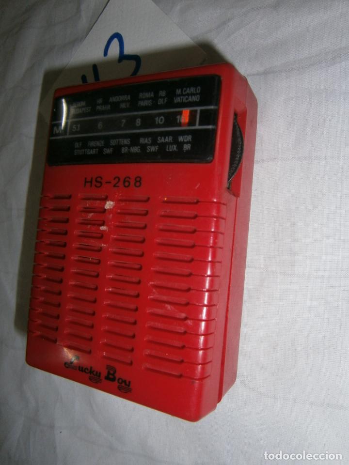 Radios antiguas: ANTIGUO TRANSISTOR LUCKY BOY ROJO - Foto 2