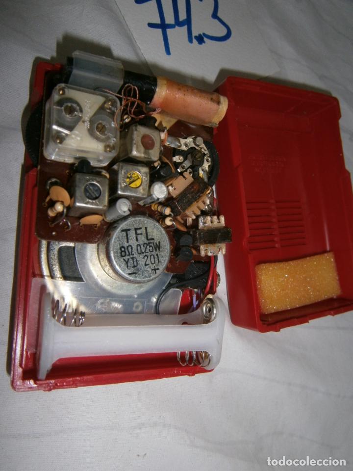 Radios antiguas: ANTIGUO TRANSISTOR LUCKY BOY ROJO - Foto 3
