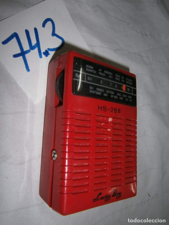 Radios antiguas: ANTIGUO TRANSISTOR LUCKY BOY ROJO - Foto 1