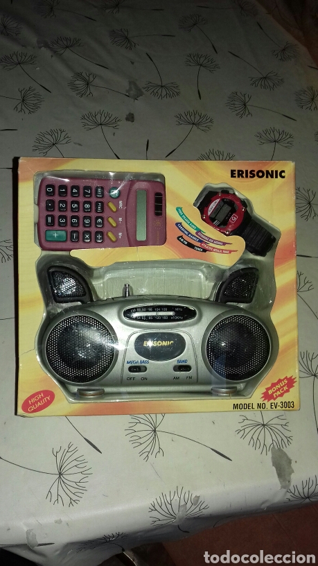 Radios antiguas: Conjunto de radio, calculadora y reloj. CON DEFECTOS. - Foto 1