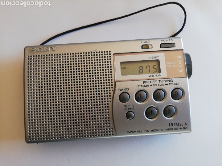 Radio Digital Amfm Sony Icf M260 15 Presets Ra Vendido En Subasta