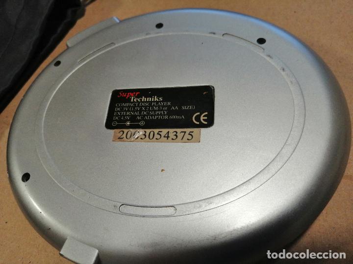 Radios antiguas: Reproductor compact disc port&aacute;til. Super Techniks - Foto 3
