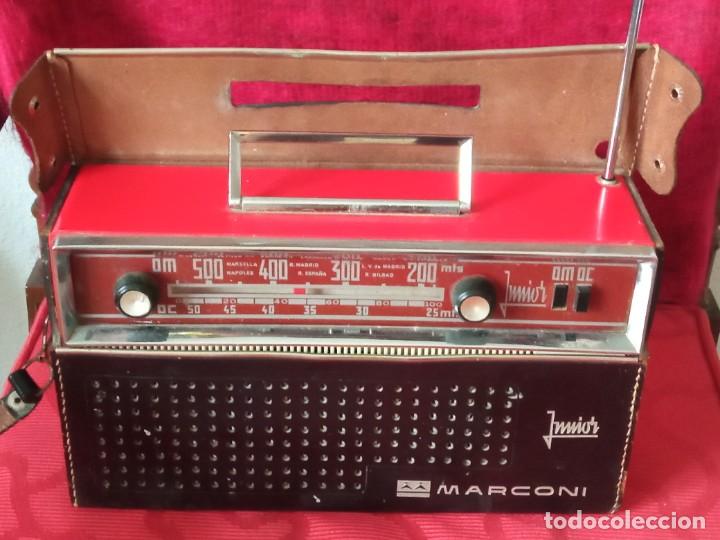 Radios antiguas: RADIO TRANSISTOR MARCONI JUNIOR TR-1425 DE 1960 - Foto 1