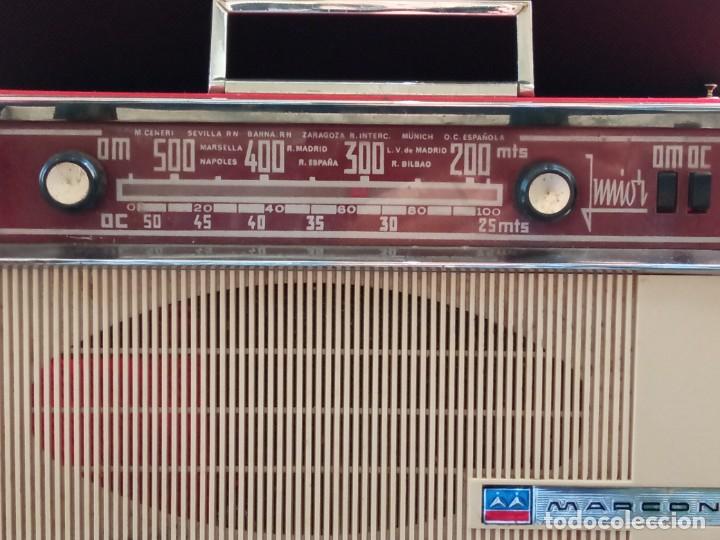 Radios antiguas: RADIO TRANSISTOR MARCONI JUNIOR TR-1425 DE 1960 - Foto 2