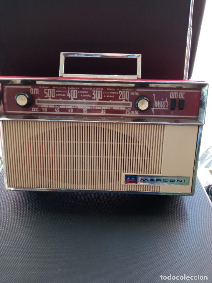 Radios antiguas: RADIO TRANSISTOR MARCONI JUNIOR TR-1425 DE 1960 - Foto 5