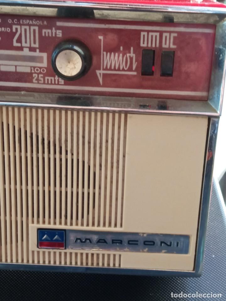 Radios antiguas: RADIO TRANSISTOR MARCONI JUNIOR TR-1425 DE 1960 - Foto 6