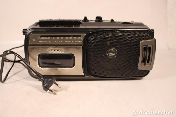 Radios antiguas: Aiwa radiomagnetof&oacute;n RM -55 - Foto 2