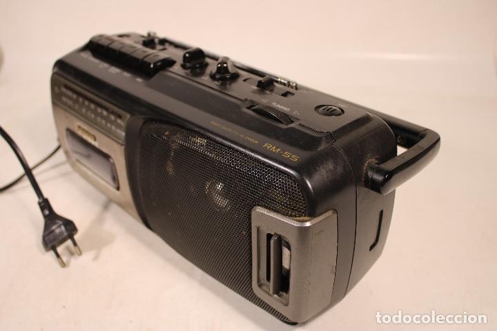 Radios antiguas: Aiwa radiomagnetof&oacute;n RM -55 - Foto 3