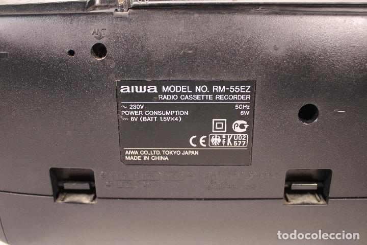 Radios antiguas: Aiwa radiomagnetof&oacute;n RM -55 - Foto 6