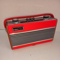 Radios antiguas: ENCANTADOR Y ATRACTIVO RADIO TRANSISTOR RAMBLER VINTAGE AÑOS 60'S MADERA PIEL ROJA