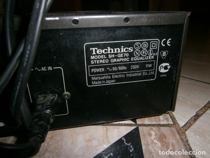 Radios antiguas: ANTIGUO MODULO ECUALIZADOR TECHNICS SH-G70 - Foto 8