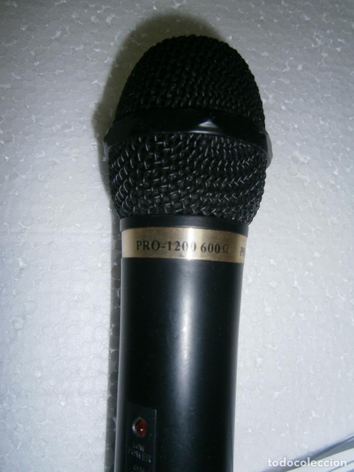 Radios antiguas: ANTIGUO MICROFONO PROFESIONAL PRO-1200 - Foto 2