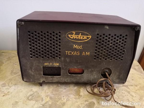 Radios antiguas: RADIO INTER A V&Aacute;LVULAS, MODELO TEXAS - Foto 9