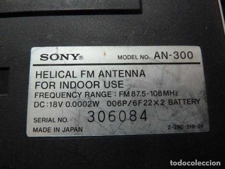 Radios antiguas: ANTENA DE FM HELICOIDAL SONY AN-300 - Foto 8