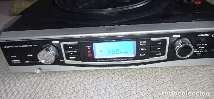 Radios antiguas: TOCADISCOS RADIO MP3 SD USB ALTAVOCES INTERNOS - Foto 3