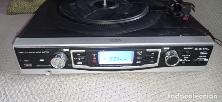 Radios antiguas: TOCADISCOS RADIO MP3 SD USB ALTAVOCES INTERNOS - Foto 4