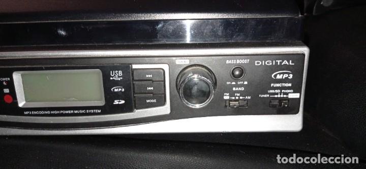 Radios antiguas: TOCADISCOS RADIO MP3 SD USB ALTAVOCES INTERNOS - Foto 6