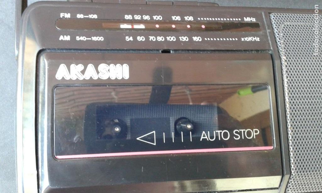 Radios antiguas: RADIO CASSETTE AKASHI - Foto 2