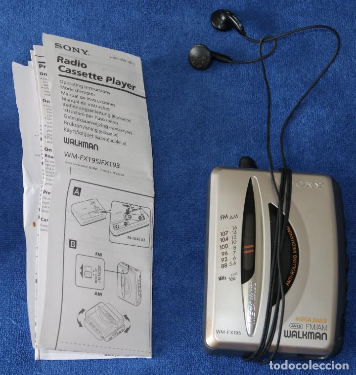 Radios antiguas: Walkman + Radio - WM-FX165 - SONY &iexcl;Funcionando! - Foto 3