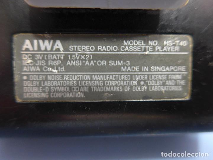Radios antiguas: WALKMAN AIWA HS-T40 - Foto 3