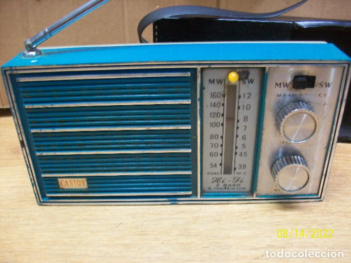 Radios antiguas: ANTIGUA RADIO A TRANSISTOR CANION-FUNCIONA - Foto 2