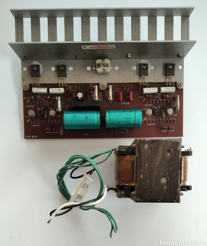 Radios antiguas: Placa amplicadora stereo+transformador de 200 watios aprox. - Foto 1