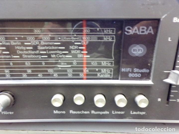 Radios antiguas: ESTAMOS LIQUIDANDO radio saba modelo 8050 hifi studio funcionando - Foto 3