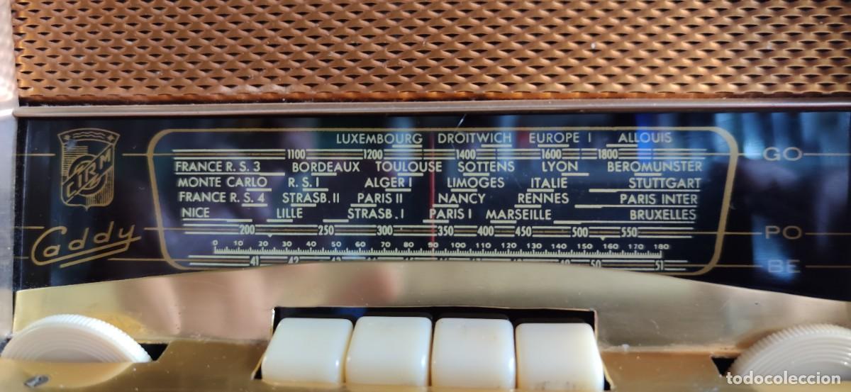 Radios antiguas: RADIO CIRM CADDY 1956, EXCELENTE Y FUNCIONANDO, VER VIDEO - Foto 6