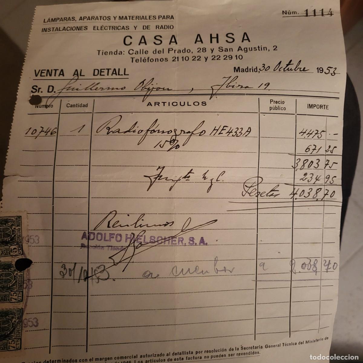 Radios antiguas: Radio y tocadiscos 1953 - Foto 4