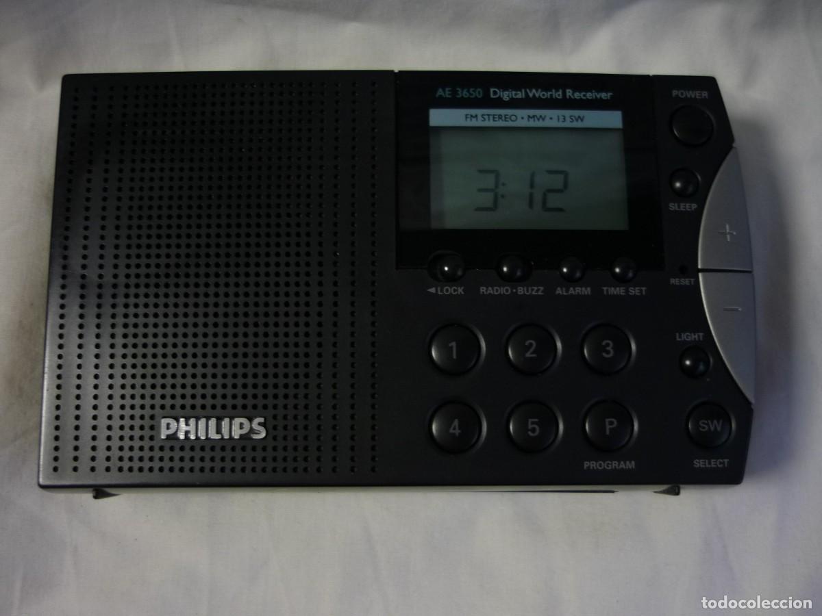 Radios antiguas: Radio transistor Phillips Ae3650 con caja, funda y cascos. Funcionando - Foto 7