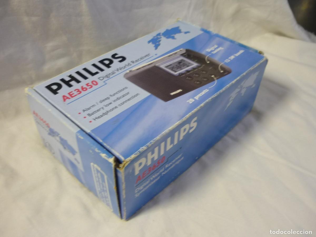 Radios antiguas: Radio transistor Phillips Ae3650 con caja, funda y cascos. Funcionando - Foto 15