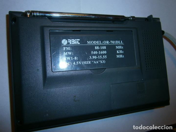 Radios antiguas: ANTIGUA RADIO TRANSISTOR ORBIT MODEL OR 701 DLL - Foto 4