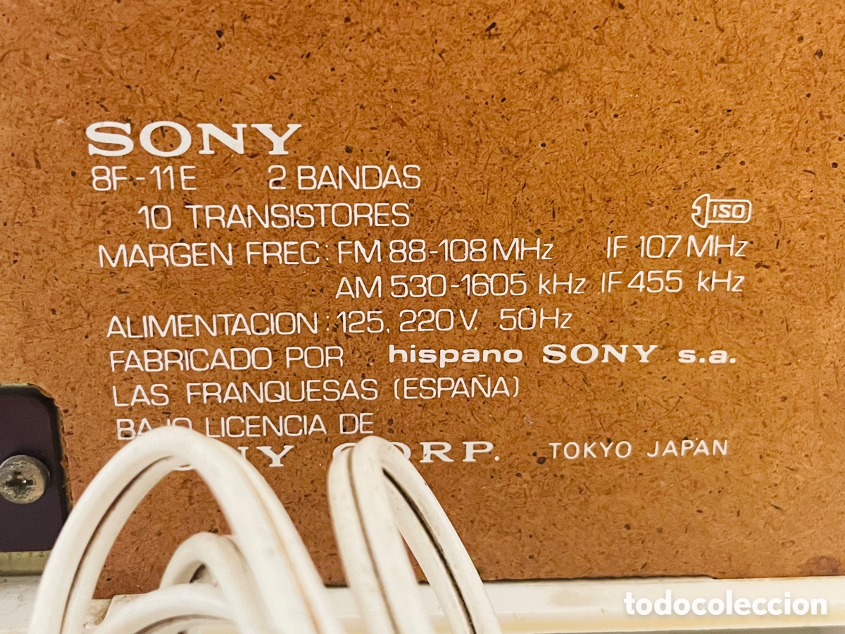 Radios antiguas: Sony 8F-11E Japan 1970s - Foto 9