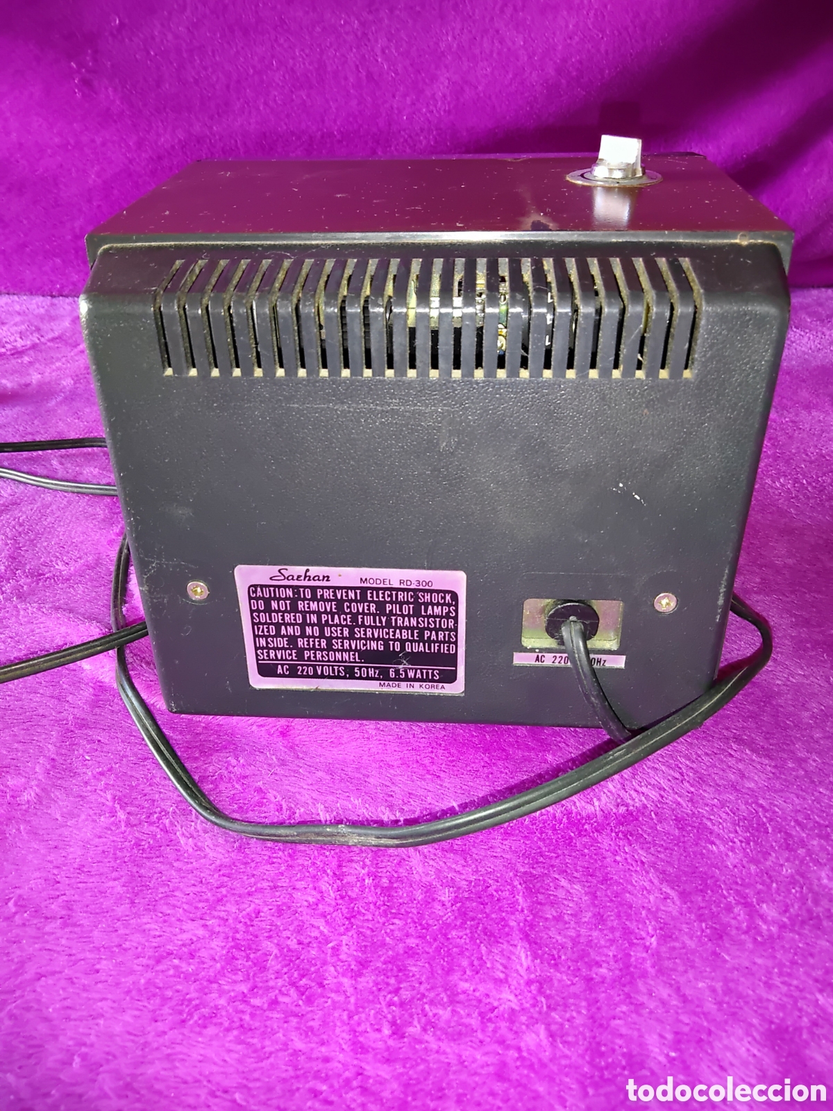 Radios antiguas: RADIO DESPERTADOR VINTAGE SAEHAN SOLID AM-FM DIGITAL CLOCK - Foto 3