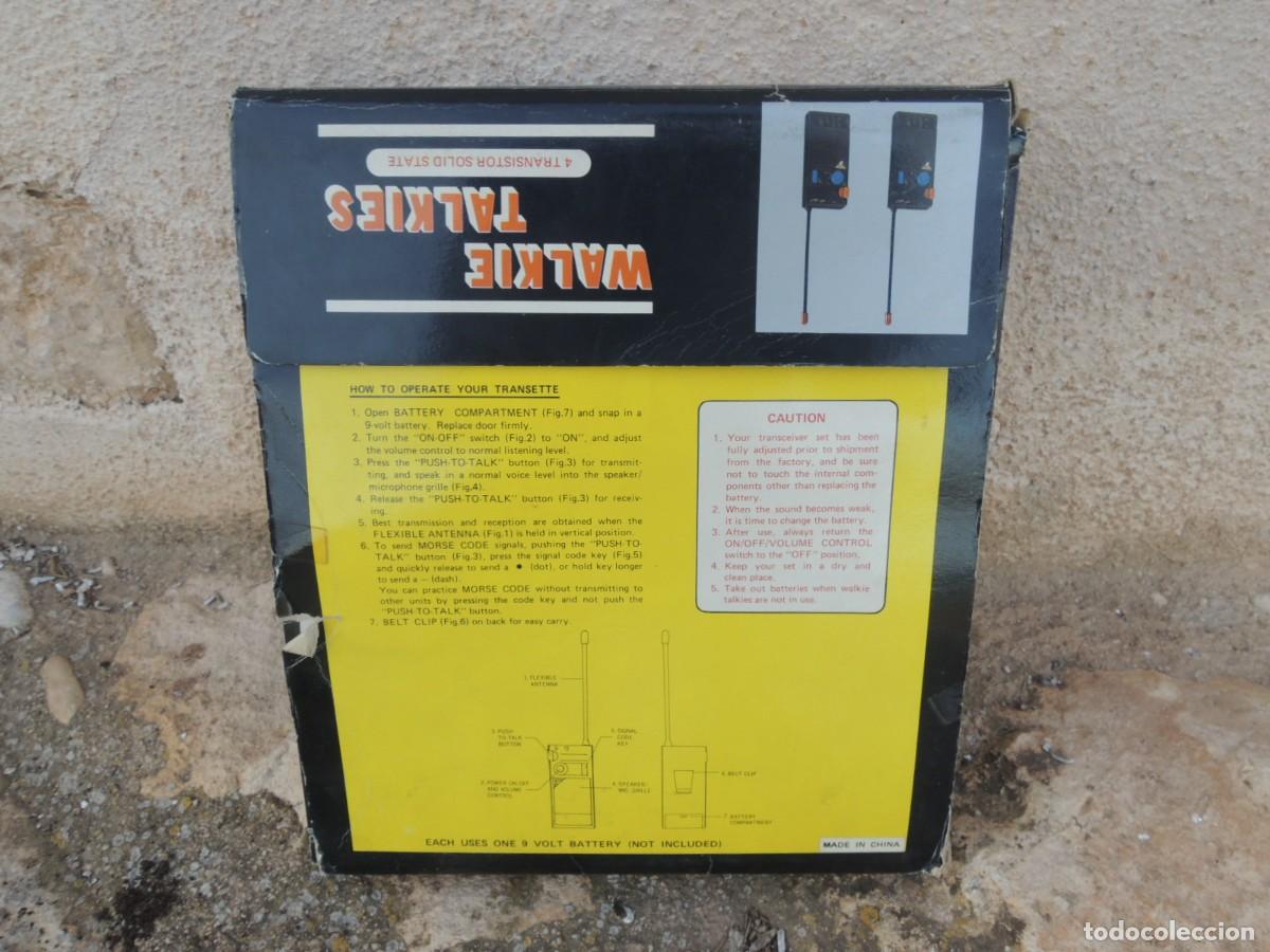Radios antiguas: WALKIE TALKIES CON SU CAJA ORIGINAL - Foto 5