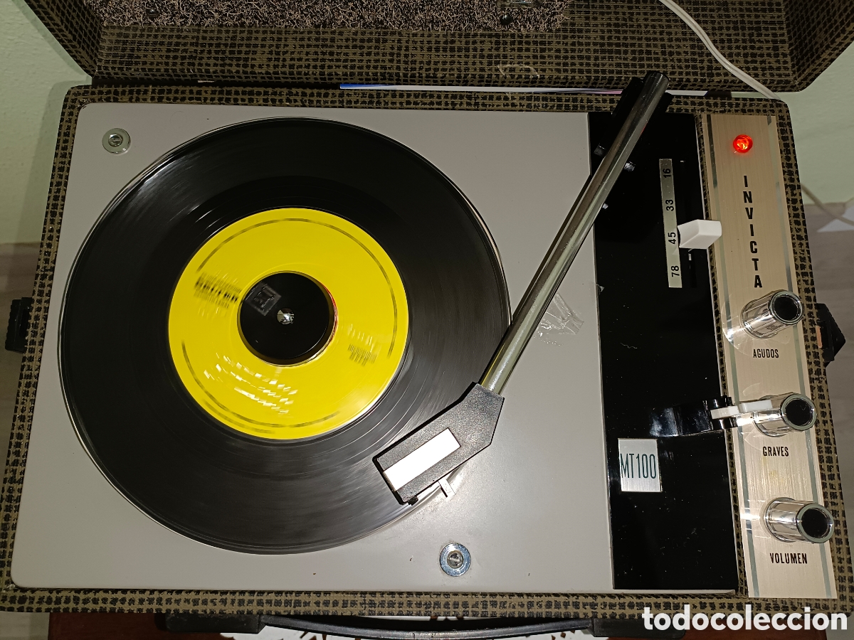 Radios antiguas: TOCADISCOS PORT&Aacute;TIL INVICTA 6 MT100 - Foto 7
