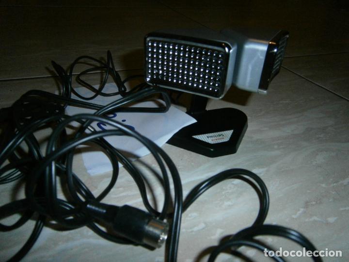 Radios antiguas: ANTIGUO MICROFONO DOBLE PHILIPS STEREO CON BASE - Foto 1
