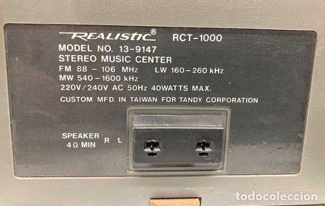 Radios antiguas: Radio, casete, tocadiscos REALISTIC - Foto 7