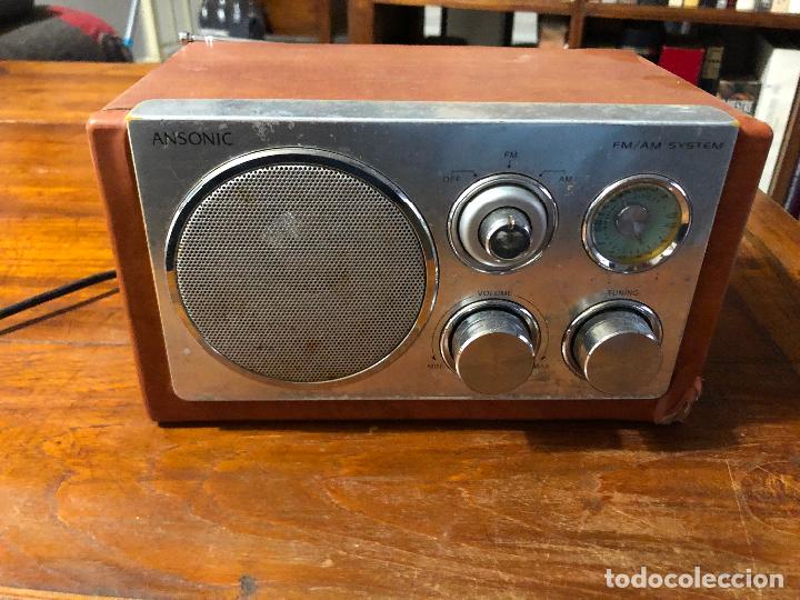 Radios antiguas: ansonic, radio am fm, funciona - Foto 1