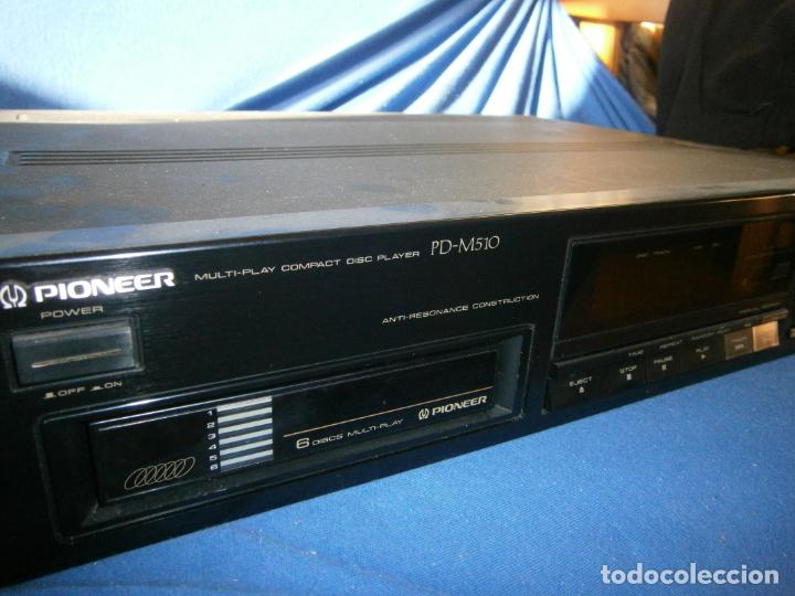 Radios antiguas: ANTIGUO MODULO MUTIPLAY COMPACT DISC PLAYER MODEL PD-M510 6 DISCS MULTIPLAY PIONEER - Foto 3