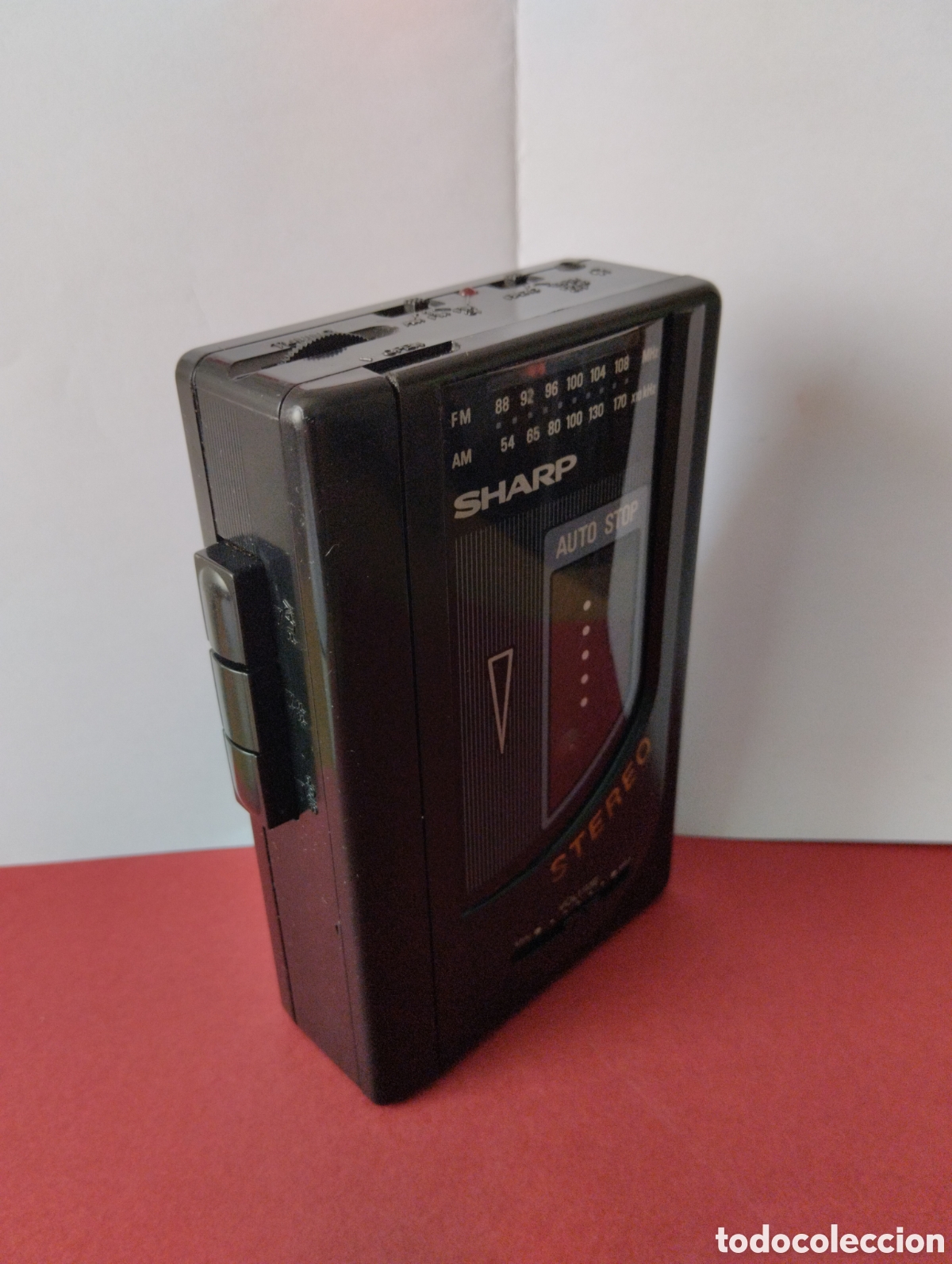 Radios antiguas: RADIO CASSETTE WALMART SHARP AUTO STOP STEREO AM/FM FUNCIONANDO - Foto 2
