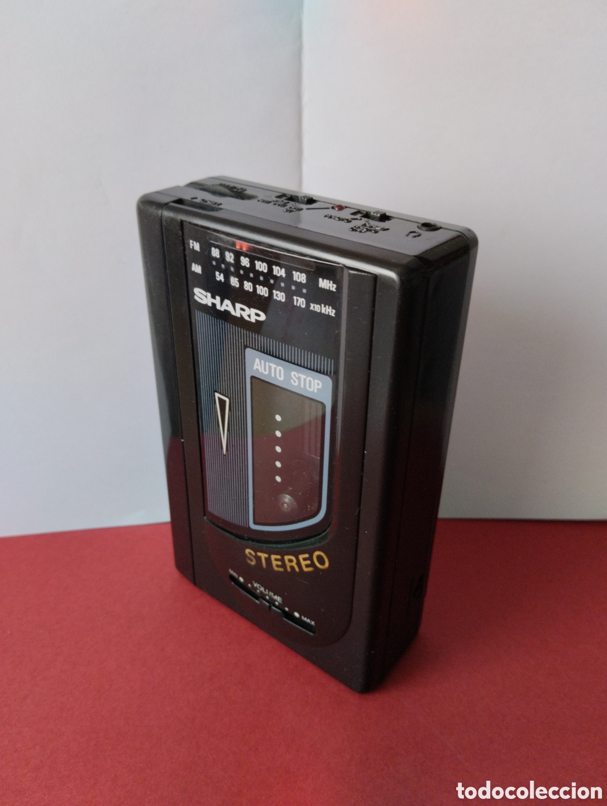 Radios antiguas: RADIO CASSETTE WALMART SHARP AUTO STOP STEREO AM/FM FUNCIONANDO - Foto 3