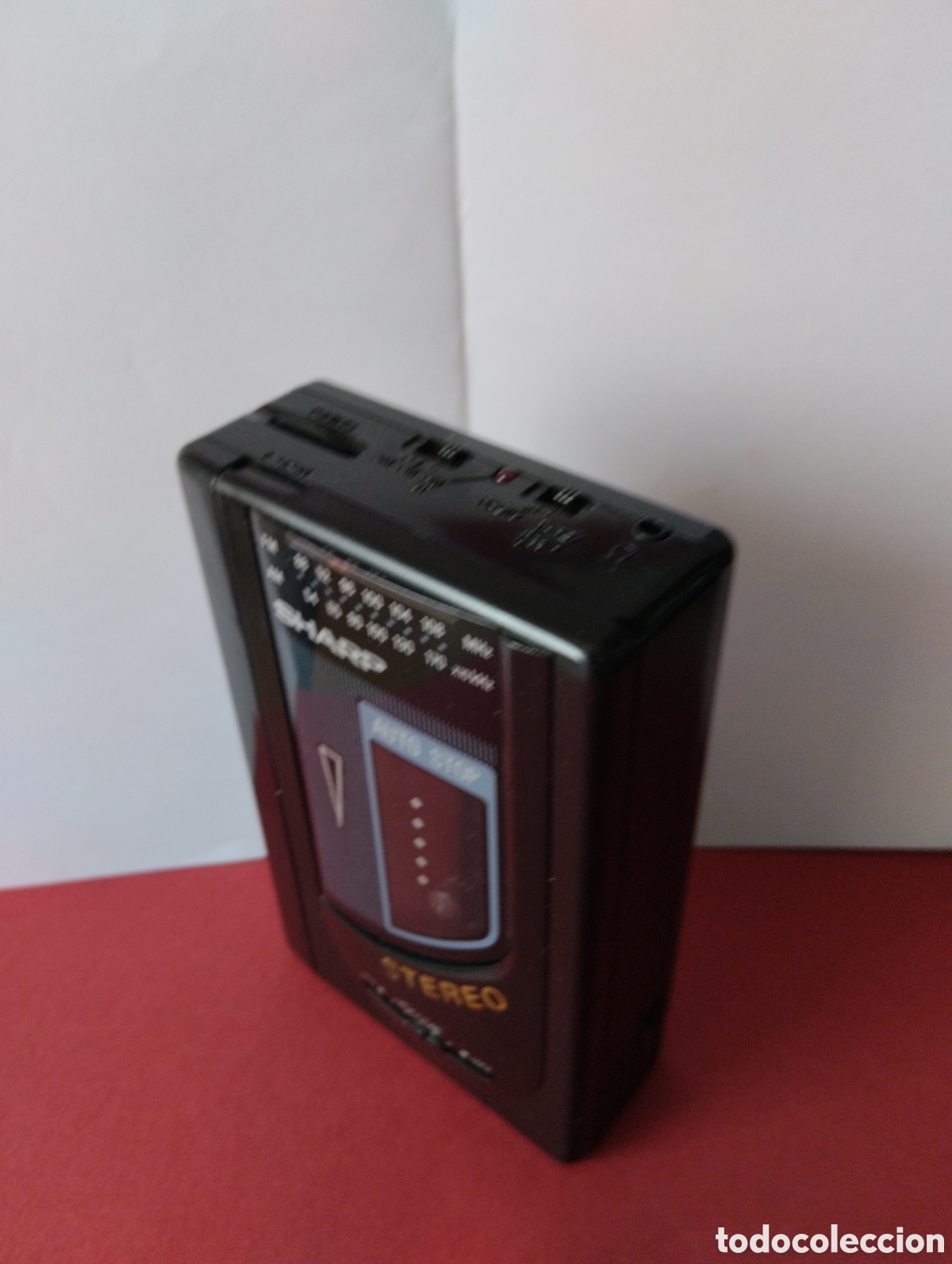 Radios antiguas: RADIO CASSETTE WALMART SHARP AUTO STOP STEREO AM/FM FUNCIONANDO - Foto 4