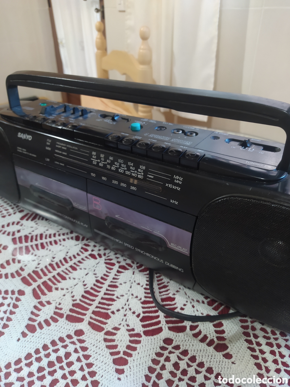Radios antiguas: Radio cassette sanyo m w 719 L - Foto 4