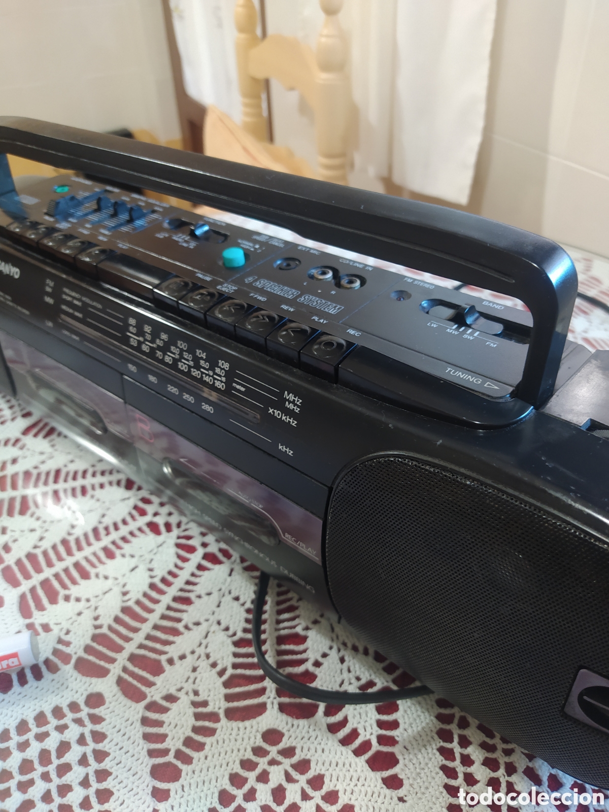 Radios antiguas: Radio cassette sanyo m w 719 L - Foto 5
