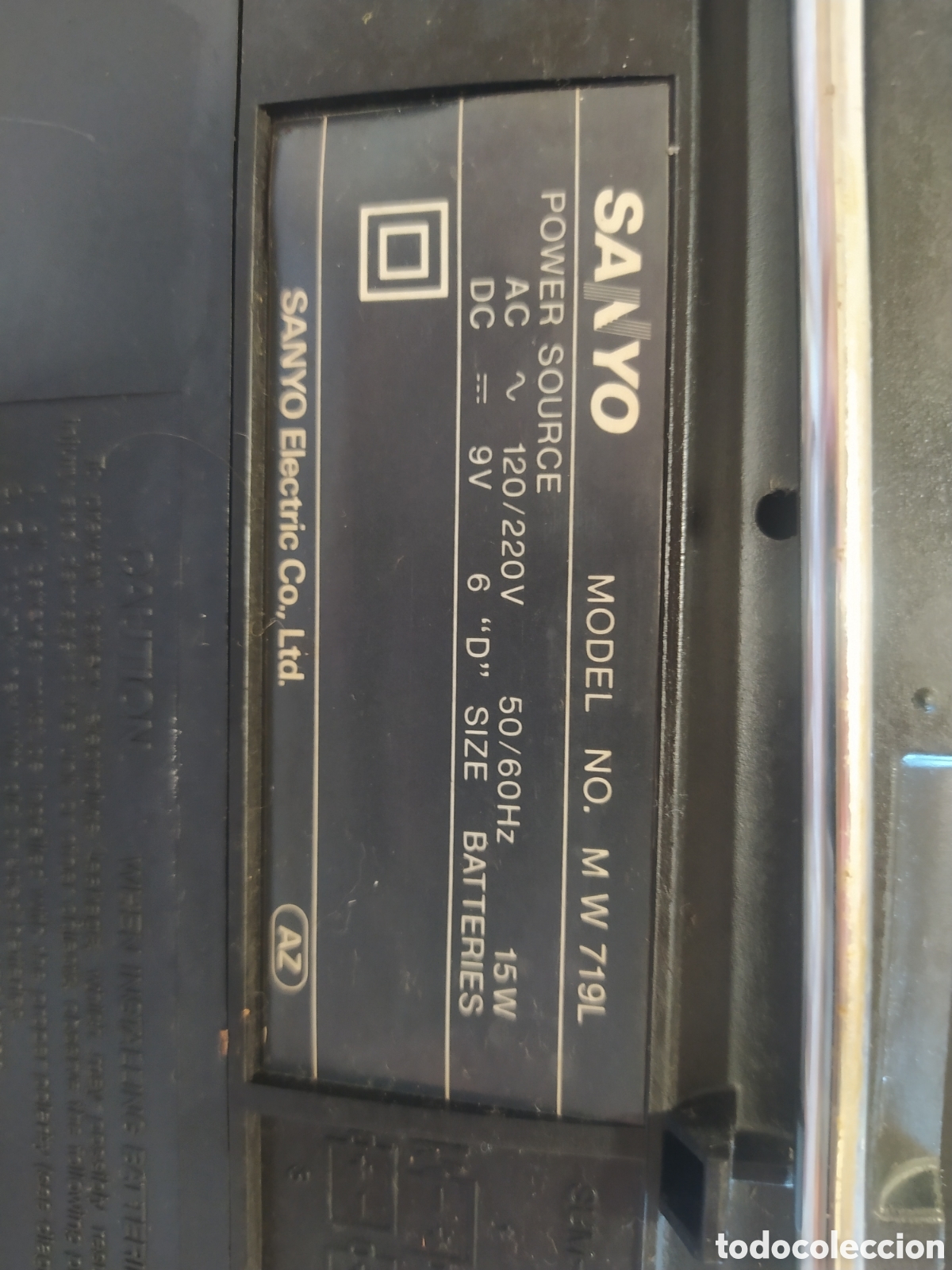 Radios antiguas: Radio cassette sanyo m w 719 L - Foto 6