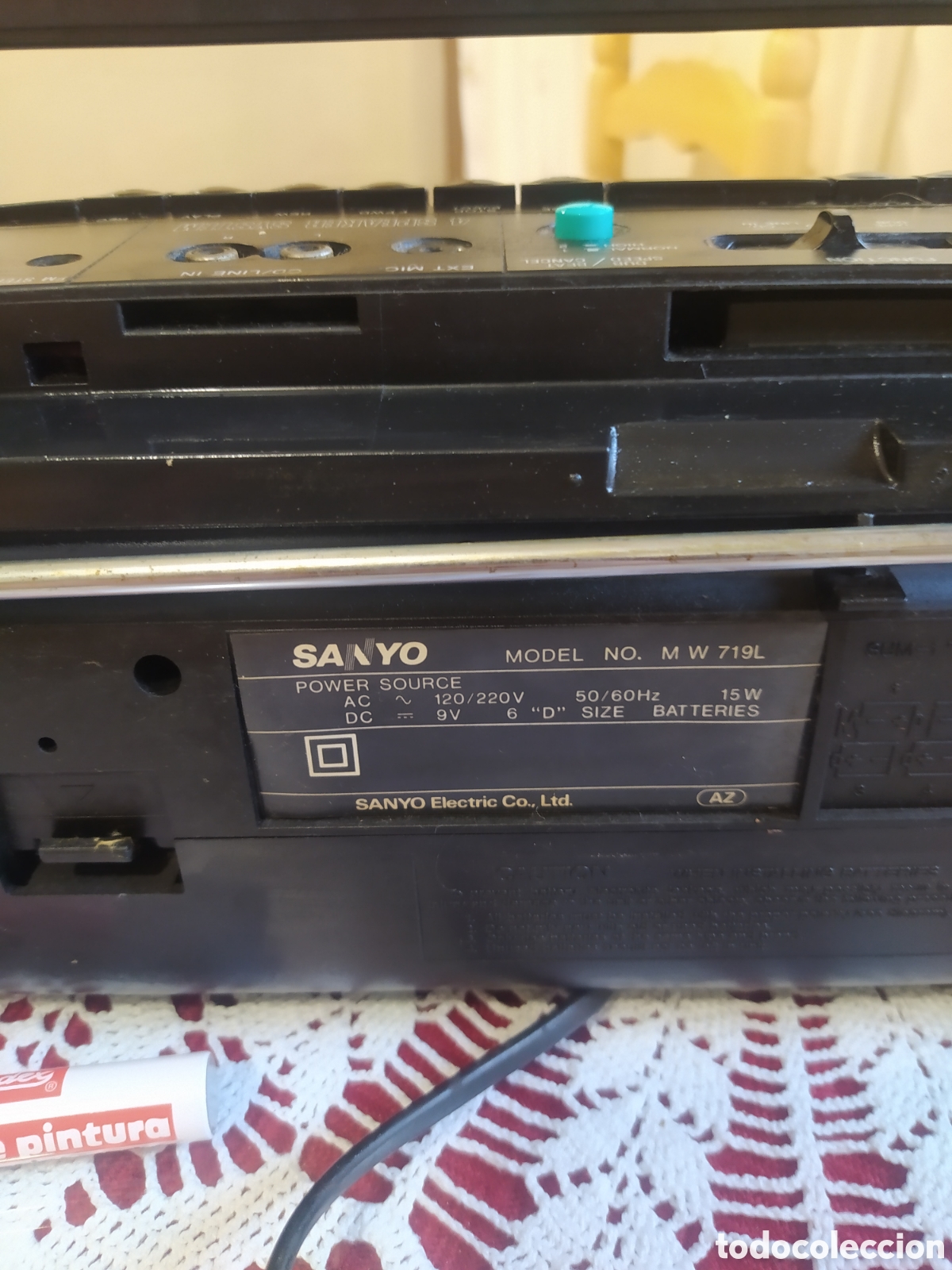 Radios antiguas: Radio cassette sanyo m w 719 L - Foto 7
