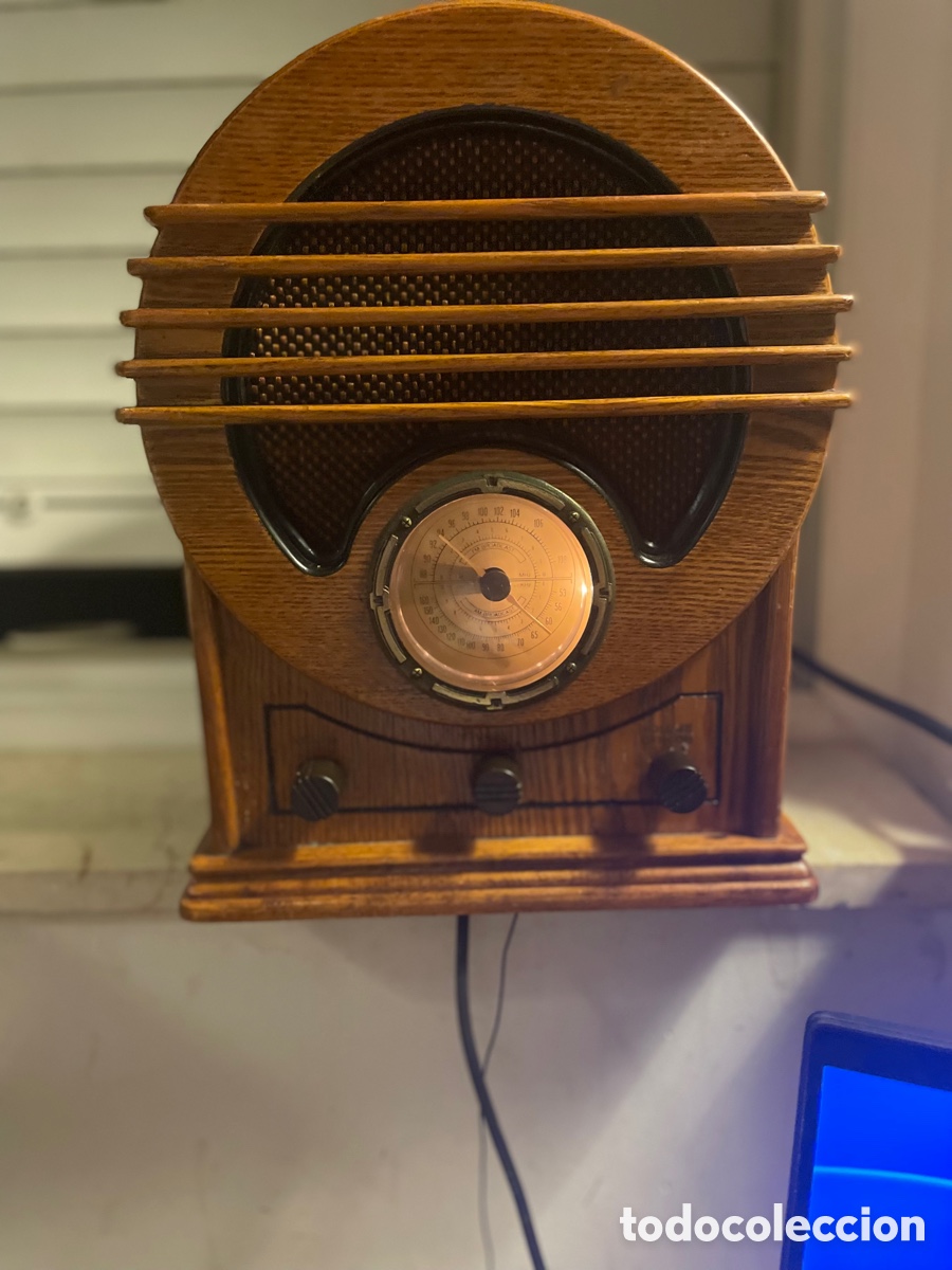 Radios antiguas: Radio antigua madera replica - Foto 5