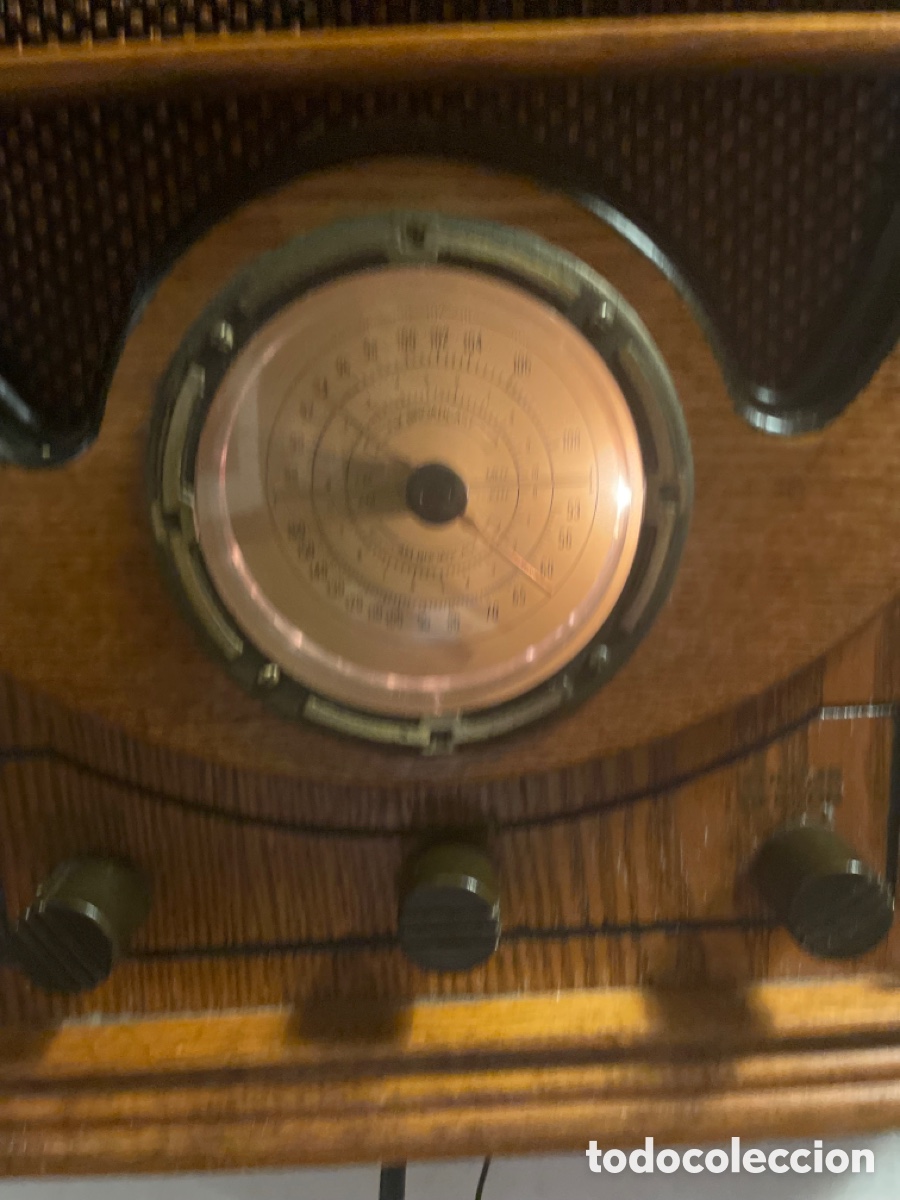 Radios antiguas: Radio antigua madera replica - Foto 6