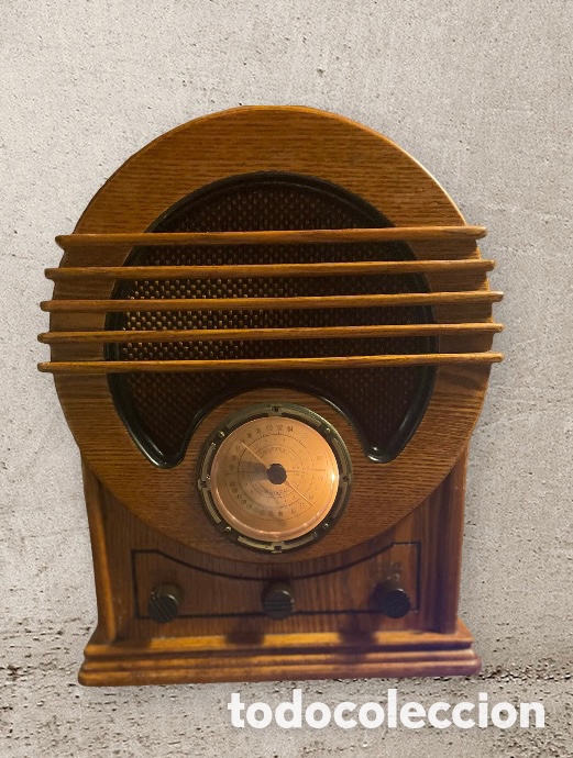 Radios antiguas: Radio antigua madera replica - Foto 1